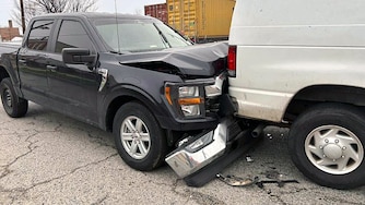 An ICE vehicle rammed into the back of the van Ever Alvarenga Rios was driving on his way to work Thursday morning, his lawyer claims.