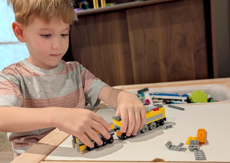 Roman Vaccaro has entered his Lego build modeling the C&O 490 locomotive that is on display in the museum.
