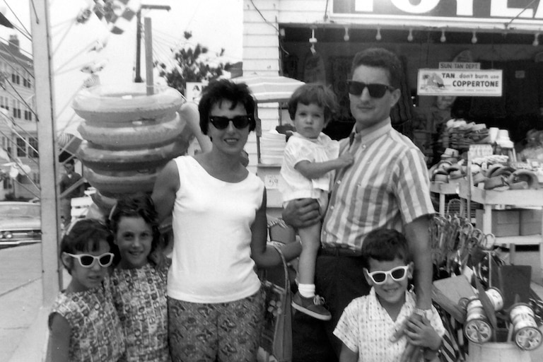 Rose Rivera with her former husband Tony Manuel Rivera and their children in Ocean City in 1963.