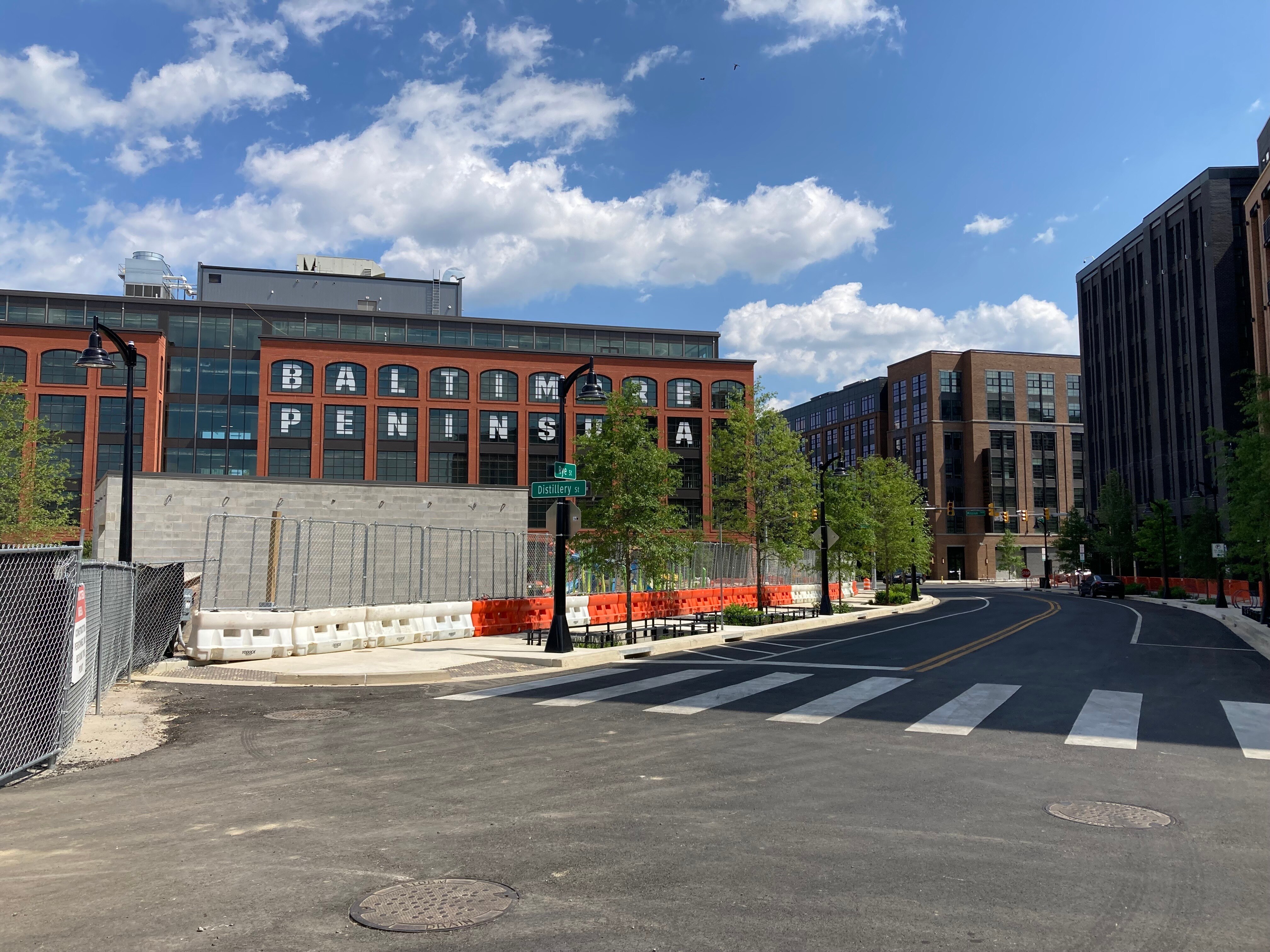 New office and apartment buildings have sprouted up in the emerging Baltimore Peninsula development, on the north side of the Middle Branch.