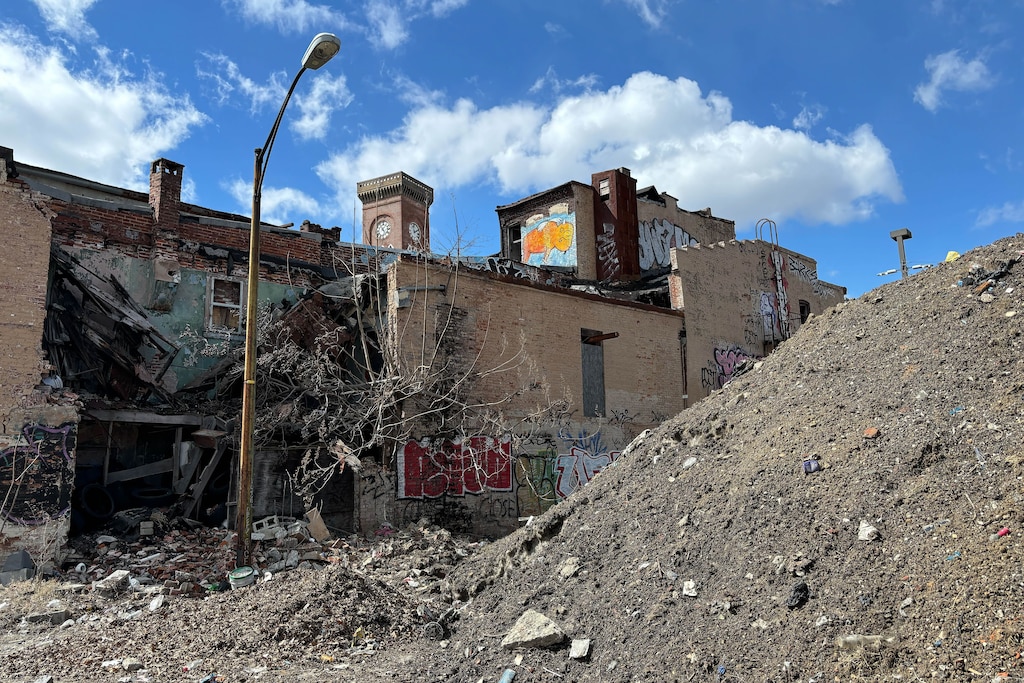 TUESDAY, MARCH 17, 2026 - Snow Everest near Old Town Mall on Tuesday.