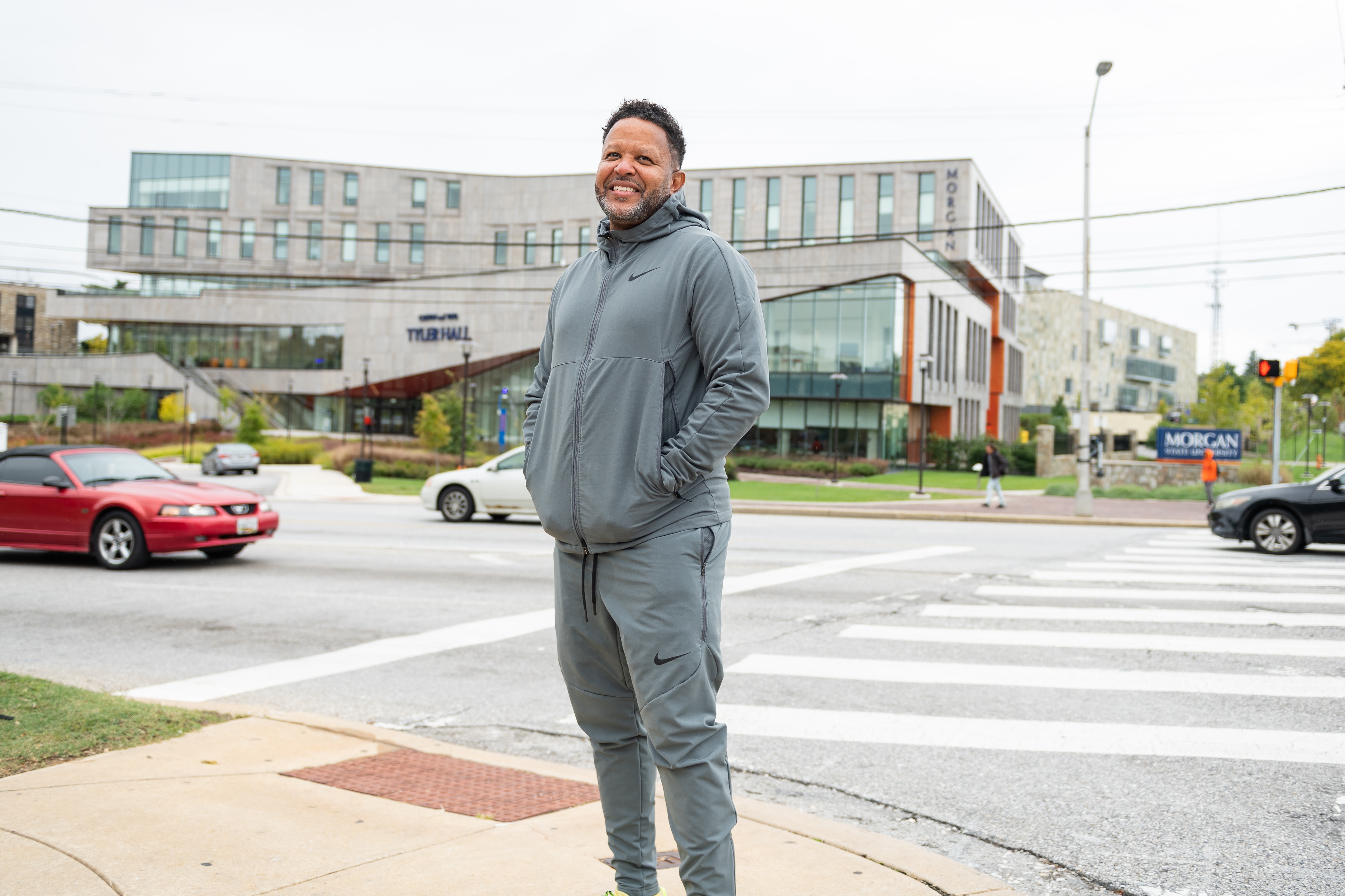 Azikiwe Deveaux, 47, is founder of Events 4 Good People (E4GP), an event coordinator and event productions company.  This year, his event at Rye Street Tavern is expected to attract 1,000 people. In all, this weekend, he will throw five Morgan State homecoming related events. (Paul Newson for The Baltimore Banner)