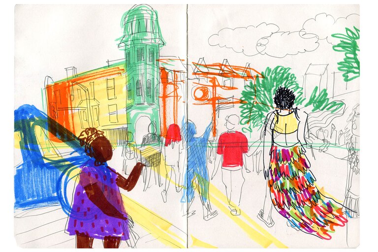 Sketches from Pride 2022.