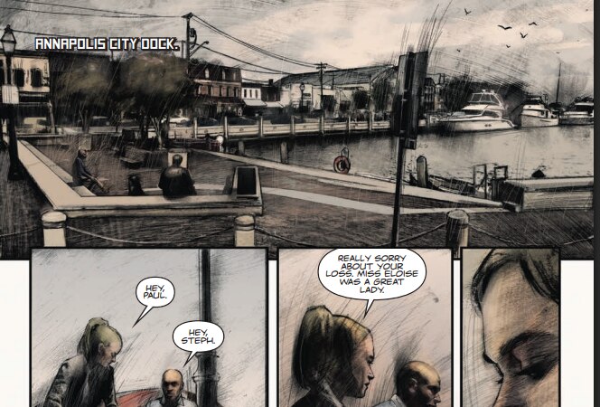 Familiar Annapolis landmarks, places and events feature throughout the narrative and art in "Crownsville."