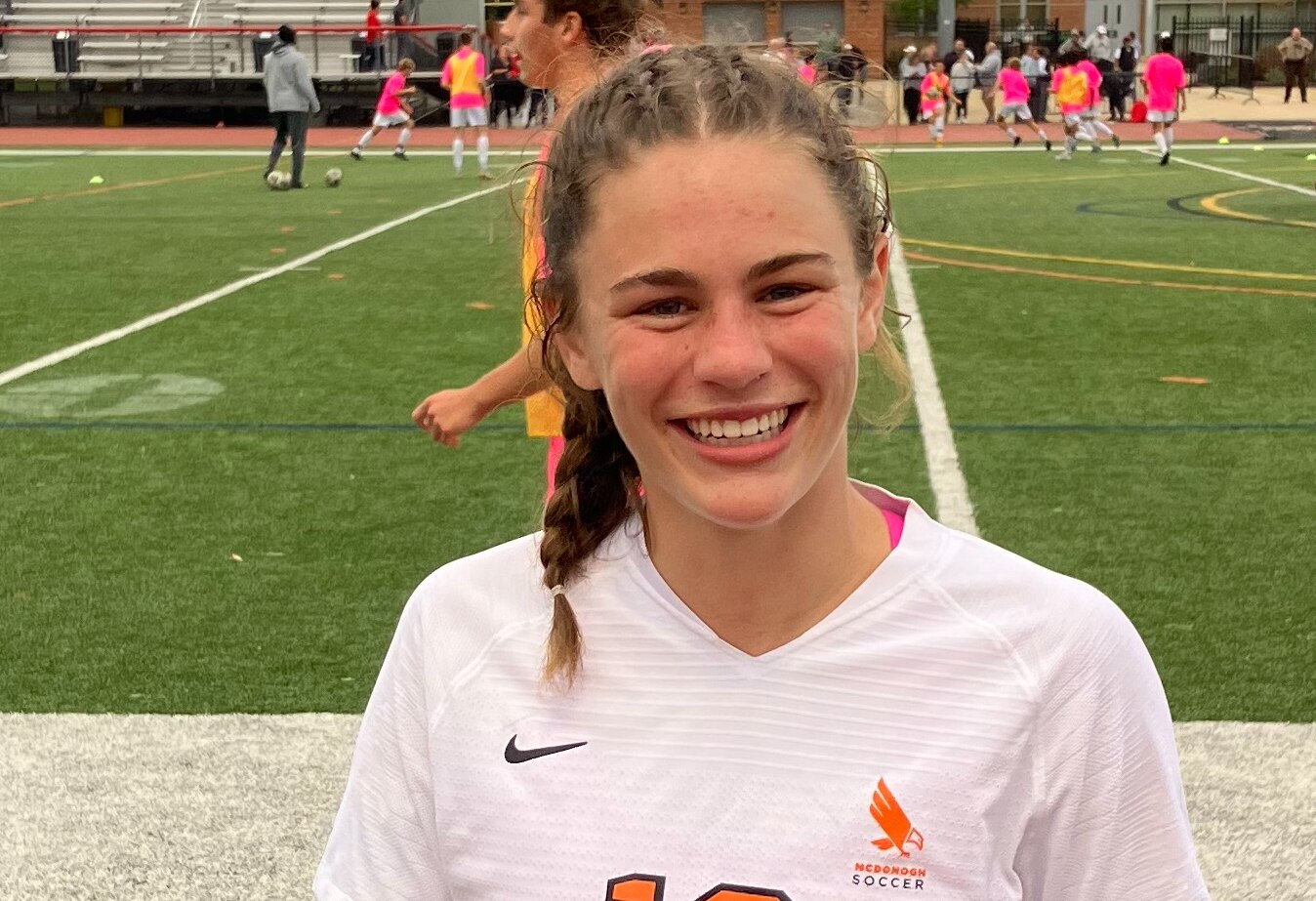 Kate Levy had a goal and an assist for McDonogh Wednesday as the seventh-ranked Eagles defeated No. 2 Spalding in an IAAM A Conference girls soccer match in Anne Arundel County.