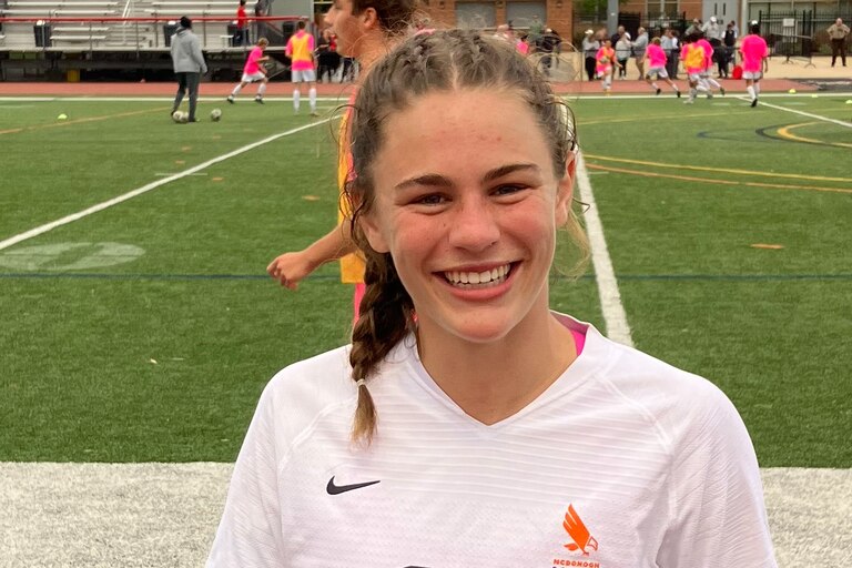 Kate Levy had a goal and an assist for McDonogh Wednesday as the seventh-ranked Eagles defeated No. 2 Spalding in an IAAM A Conference girls soccer match in Anne Arundel County.