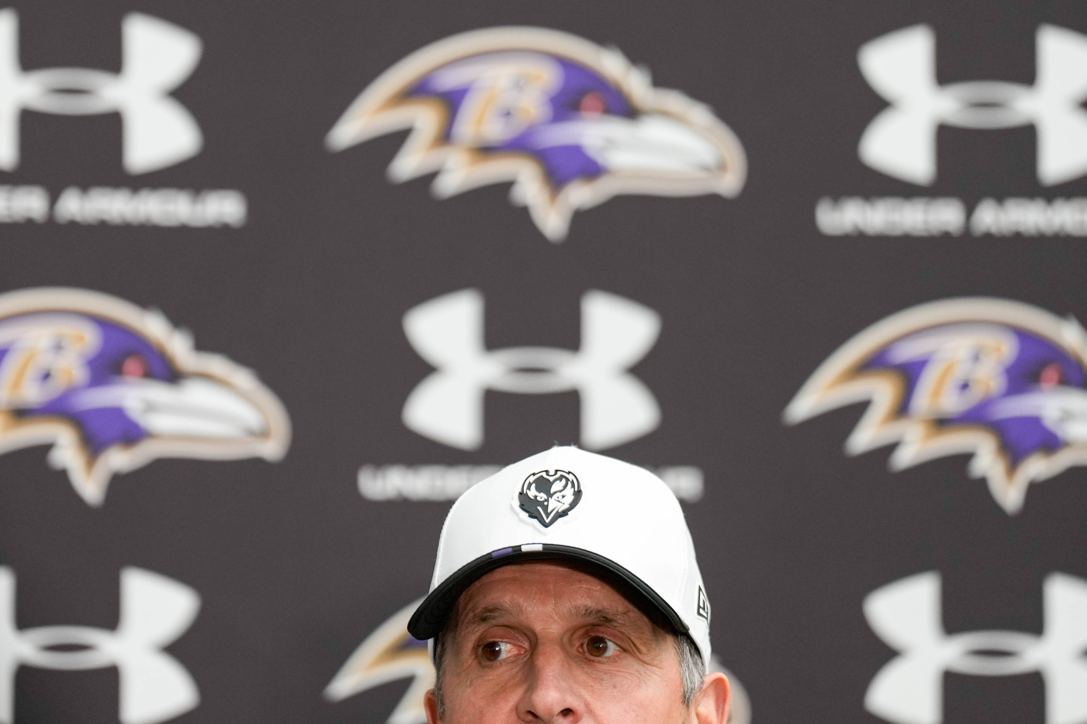 Baltimore Ravens head coach John Harbaugh.