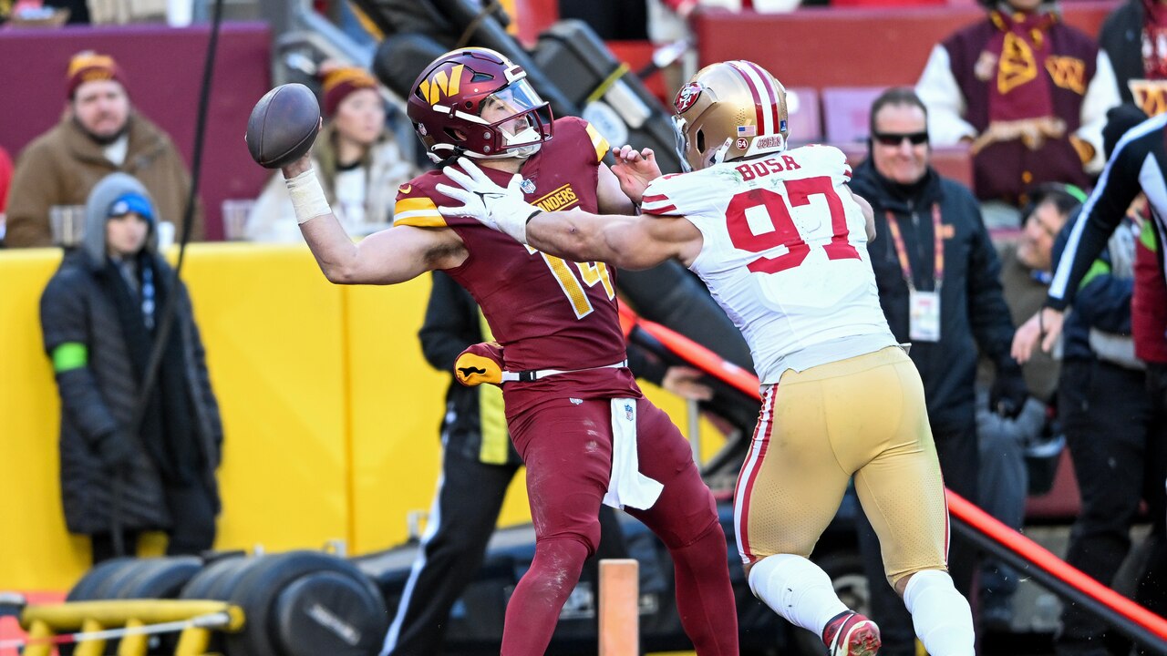 Commanders Interception Howell’s interception-filled season continues in Commanders’ loss to ...