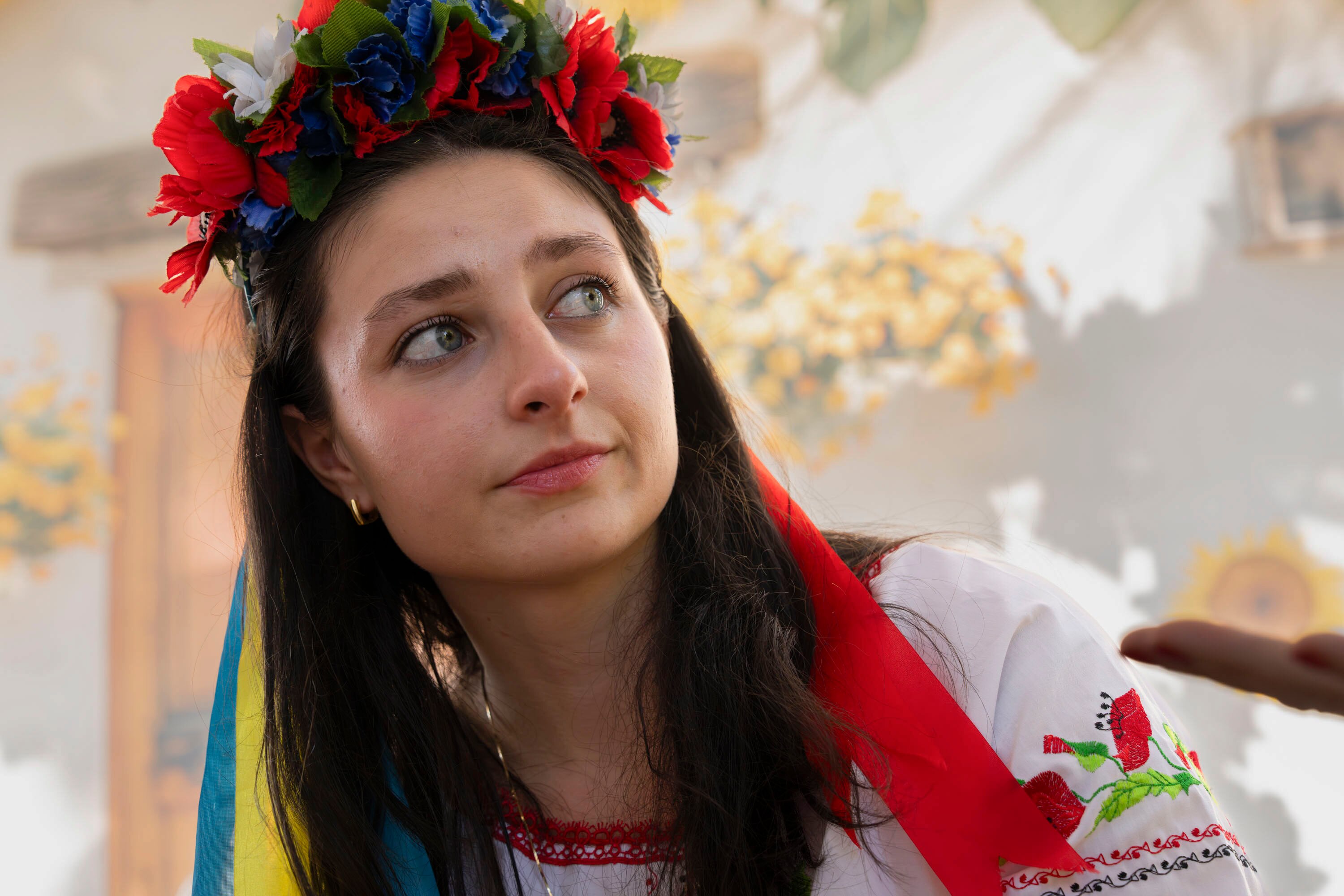 Katrina Hall, attending St. Andrews Ukrainian Orthodox Cathedral's Ukrainian Festival, said the Russian invasion has changed the way she thinks about her identity.