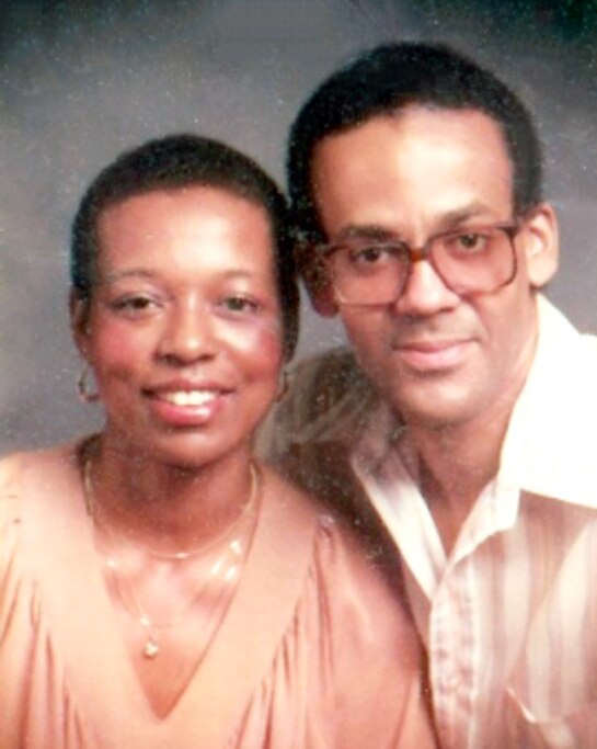 Matthews Wright, right, with his wife Beverly Scriber Wright.