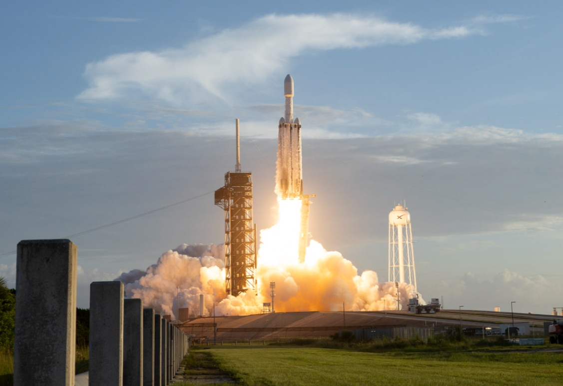 SpaceX launched the $4.3 billion Roman Space Telescope on Aug. 30, 2026 aboard a triple-the-fire-power Falcon Heavy rocket from Kennedy Space Center.