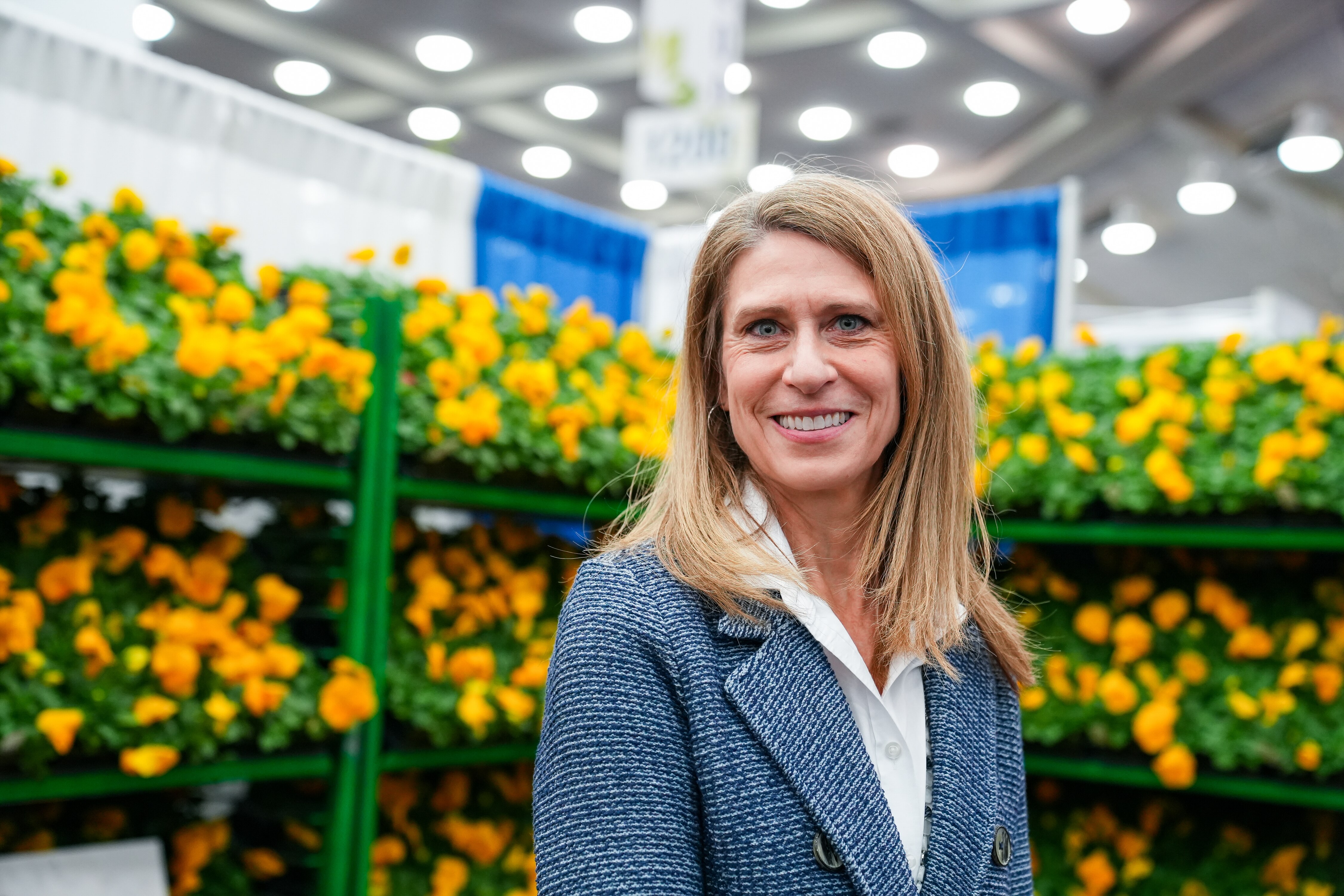 Executive Vice President, Vanessa A. Finney, of the Mid-Atlantic Nursery Trade Show takes a portrait at the Convention Center in Baltimore, Md. on January 11, 2023. Finney's father launched this trade show one year after the Center was built and has held it here every year since.