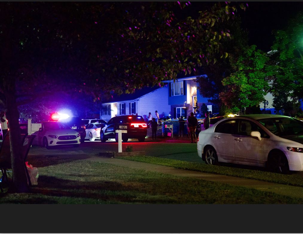 Annapolis police respond to the scene of a shooting that left 1 dead and three others injured on Paddington Place on June 11, 2023.