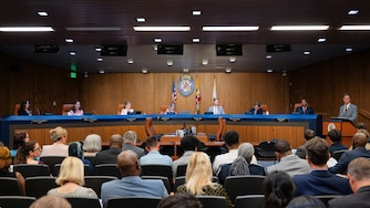 Anne Arundel County Executive Steuart Pittman announces his budget proposal to the Anne Arundel County Council on May 1st, 2025 in Annapolis, MD.