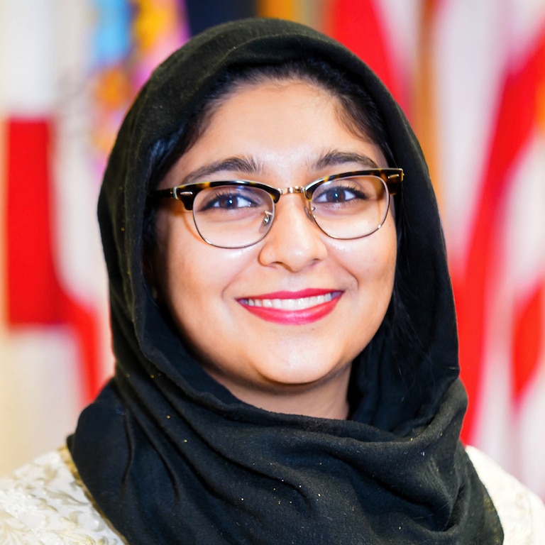 Raaheela Ahmed.