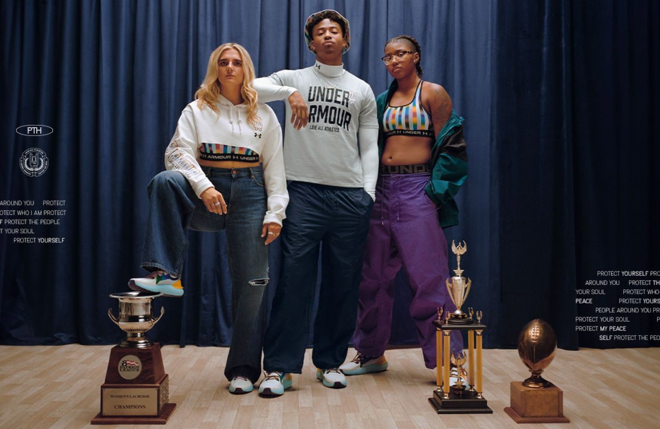 Loyola University lacrosse player Regan Kielmeyer and Maryland basketball player Shyanne Sellers were chosen by Under Armour to represent the LGBTQ+ community. (Photo courtesy of Under Armour)