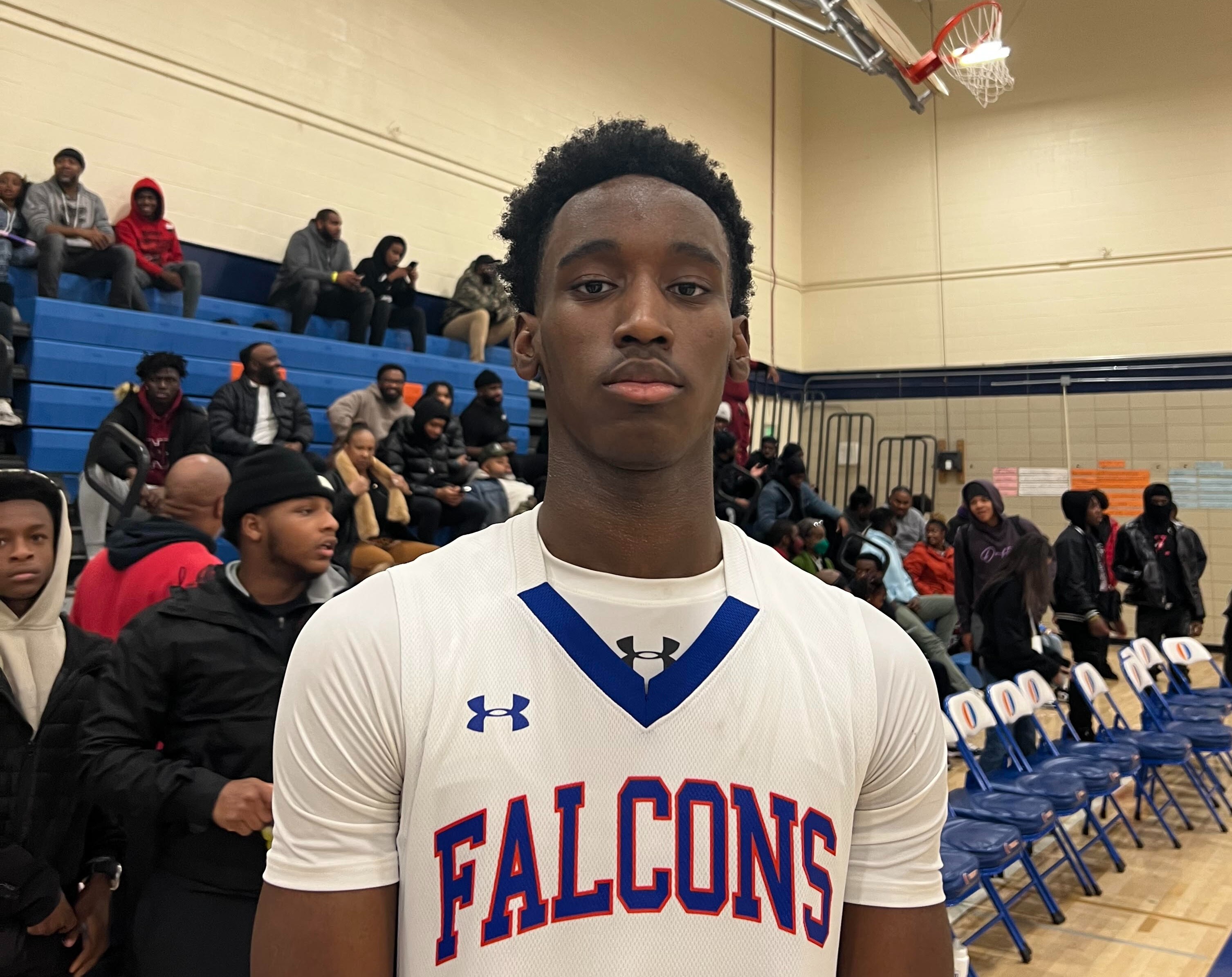 Korey Blair had the hot hand for Overlea boys basketball Tuesday evening. The sophomore guard scored 19 points including five 3-pointers as the Falcons defeated Concordia Prep on the opening night of the Overlea Holiday Invitational in Baltimore County.