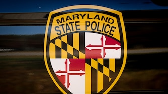 The Maryland State Police logo.