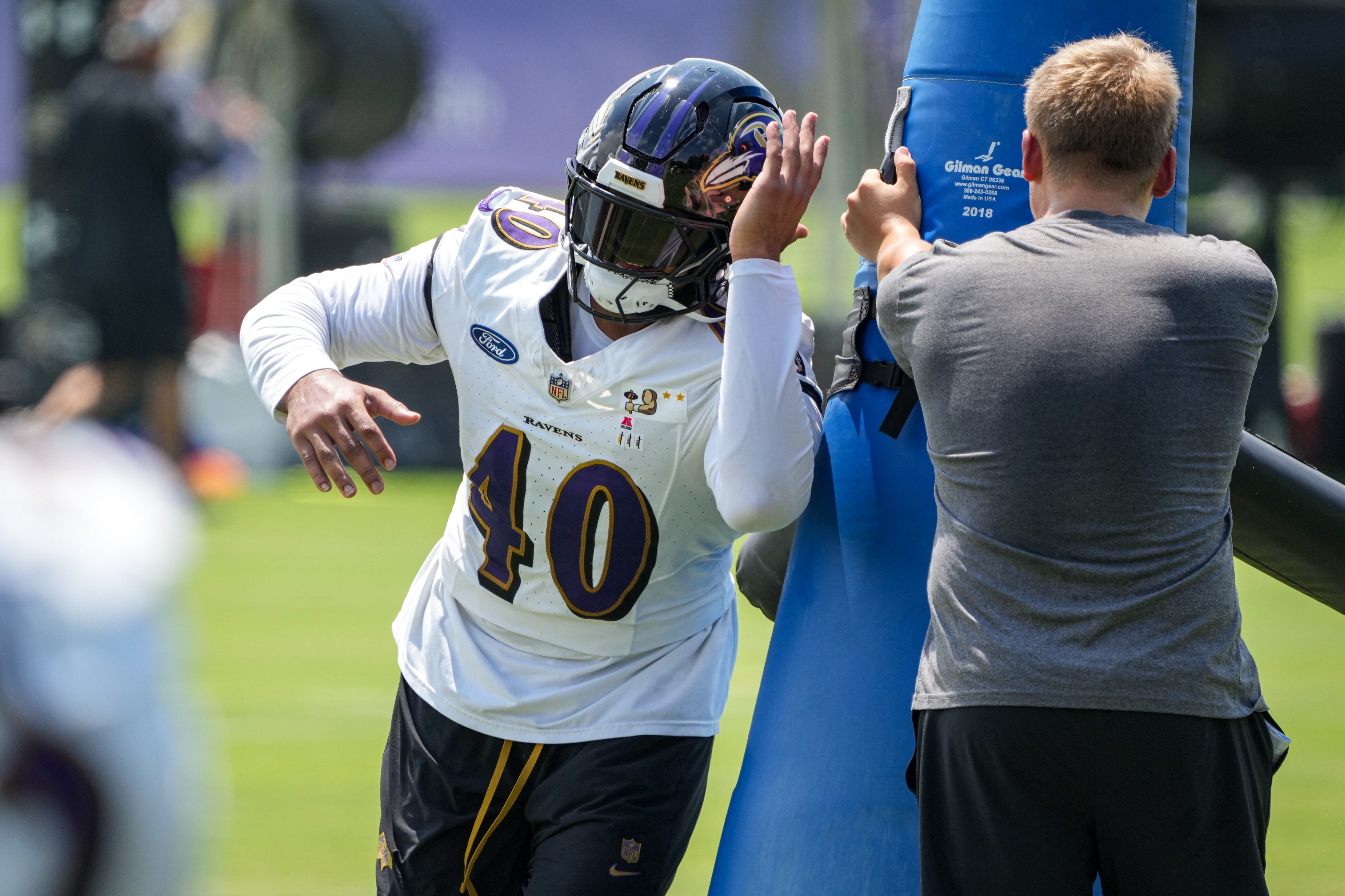 Linebacker Malik Harrison has displayed dependability and versatility at training camp.