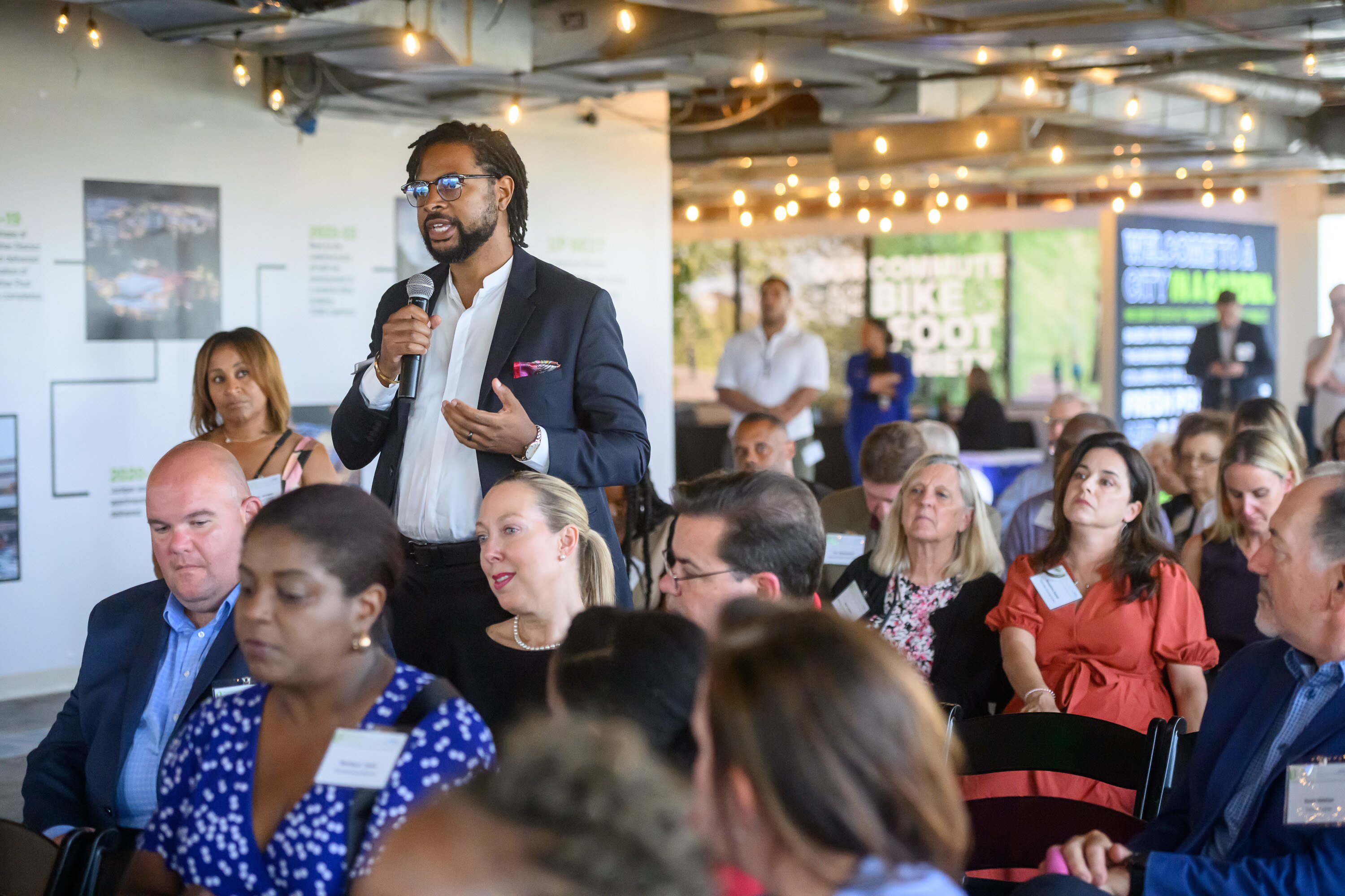 Community members in Howard County wanted to discuss school buses, teacher morale and affordable housing at an event put on by The Baltimore Banner, Howard County: Unpacking a Dynamic and Visionary Region.