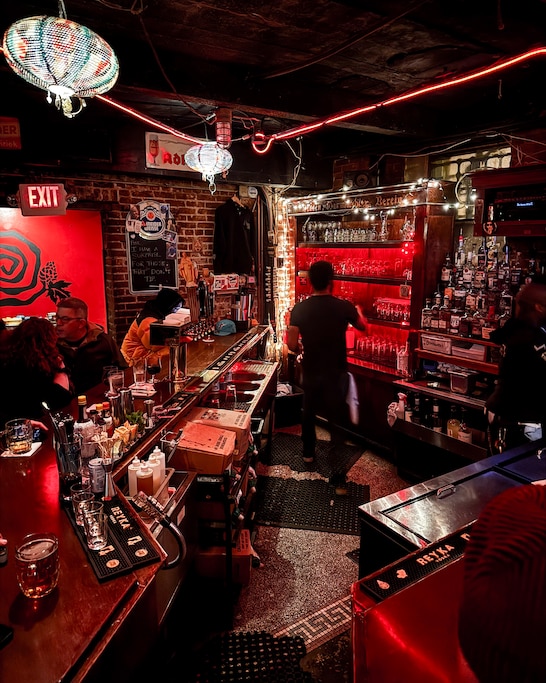 The basement bar at The Brewer's Art in Nov. 2025.