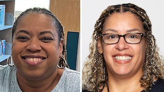 Former New Carrollton Mayor Katrina Dodro who is running in the city's special election Nov.9., left, and New Carrollton Council member Briana Urbina, right.