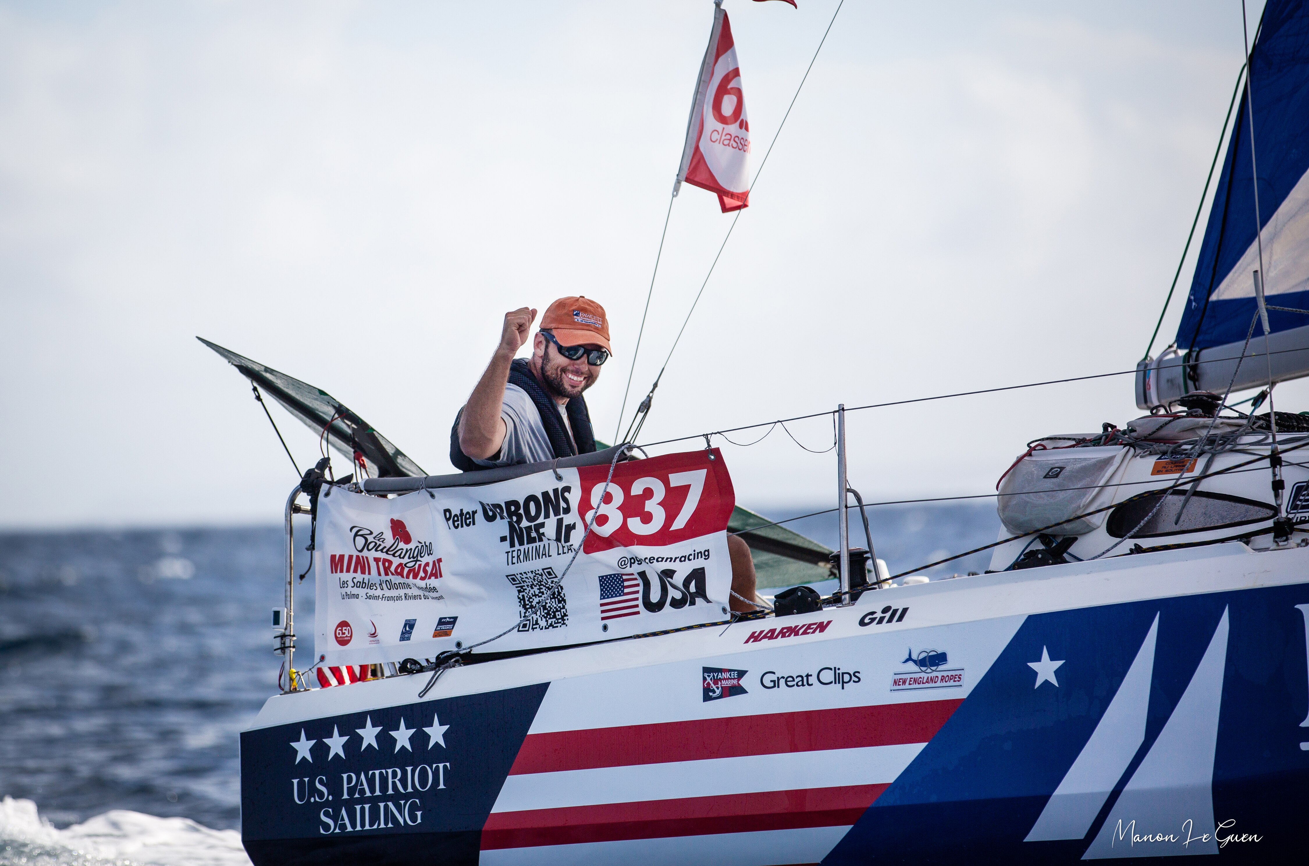 Local sailor Peter Gibbons-Neff Jr. competed in the transatlantic sailing race.