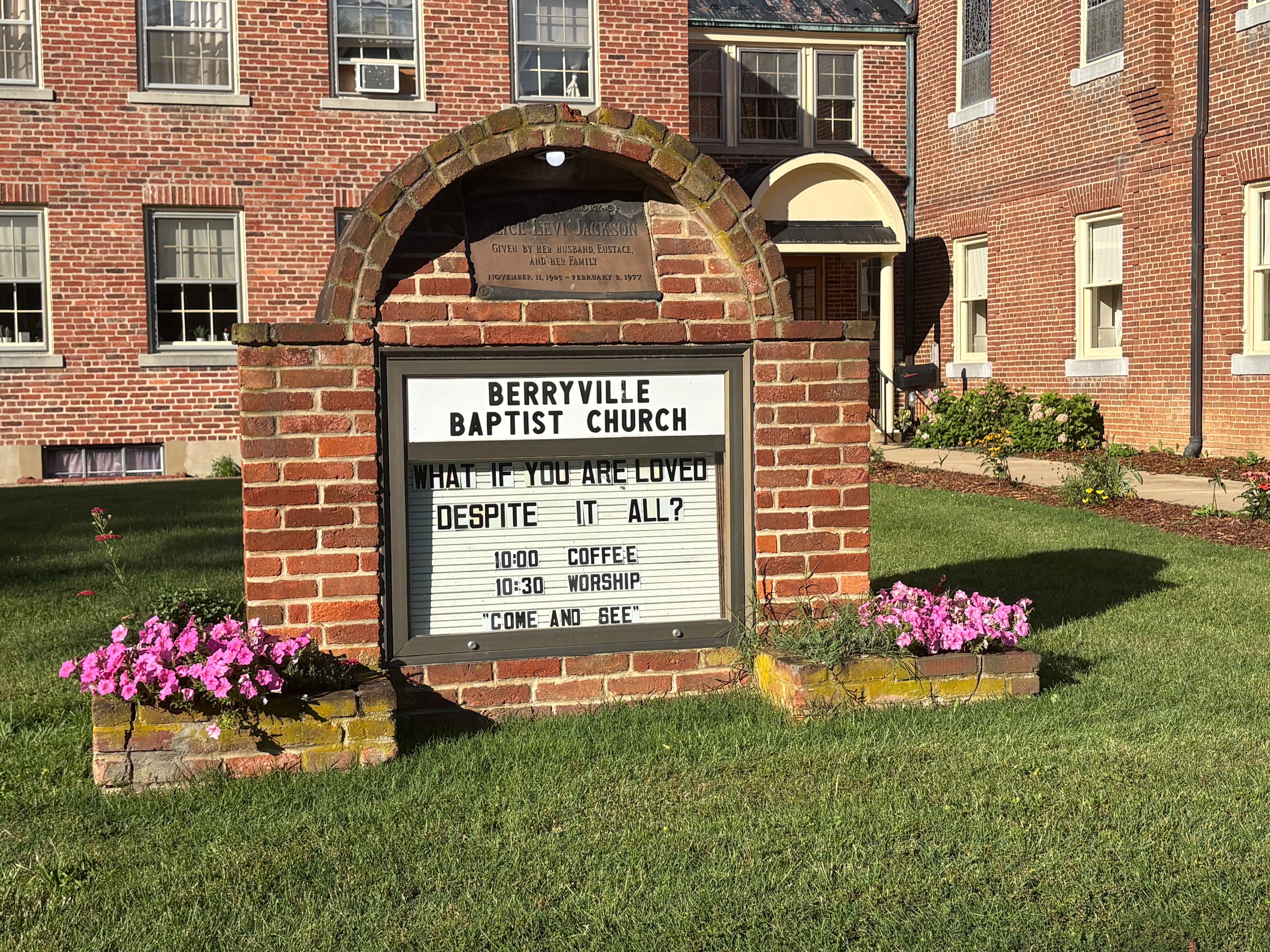 Berryville Baptist Church in Berryville, Virginia, where William Vance Payne II was a congregant. He was killed Tuesday when a Kia Optima driven by a minor collided with his Toyota Matrix as he drove to his job at the National Institute of Standards and Technology in Gaithersburg.