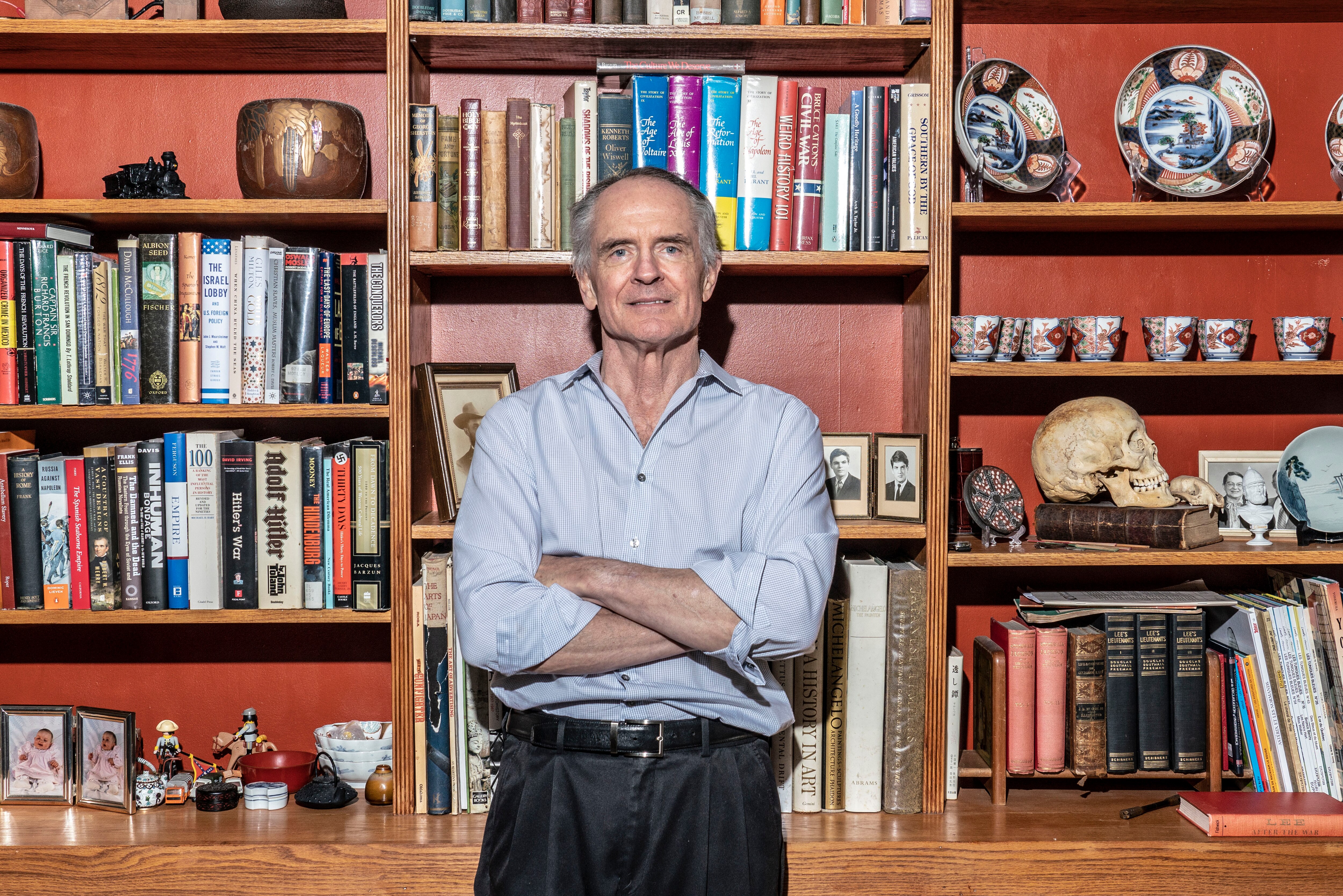 Jared Taylor in Oakton, Virginia, in 2019.