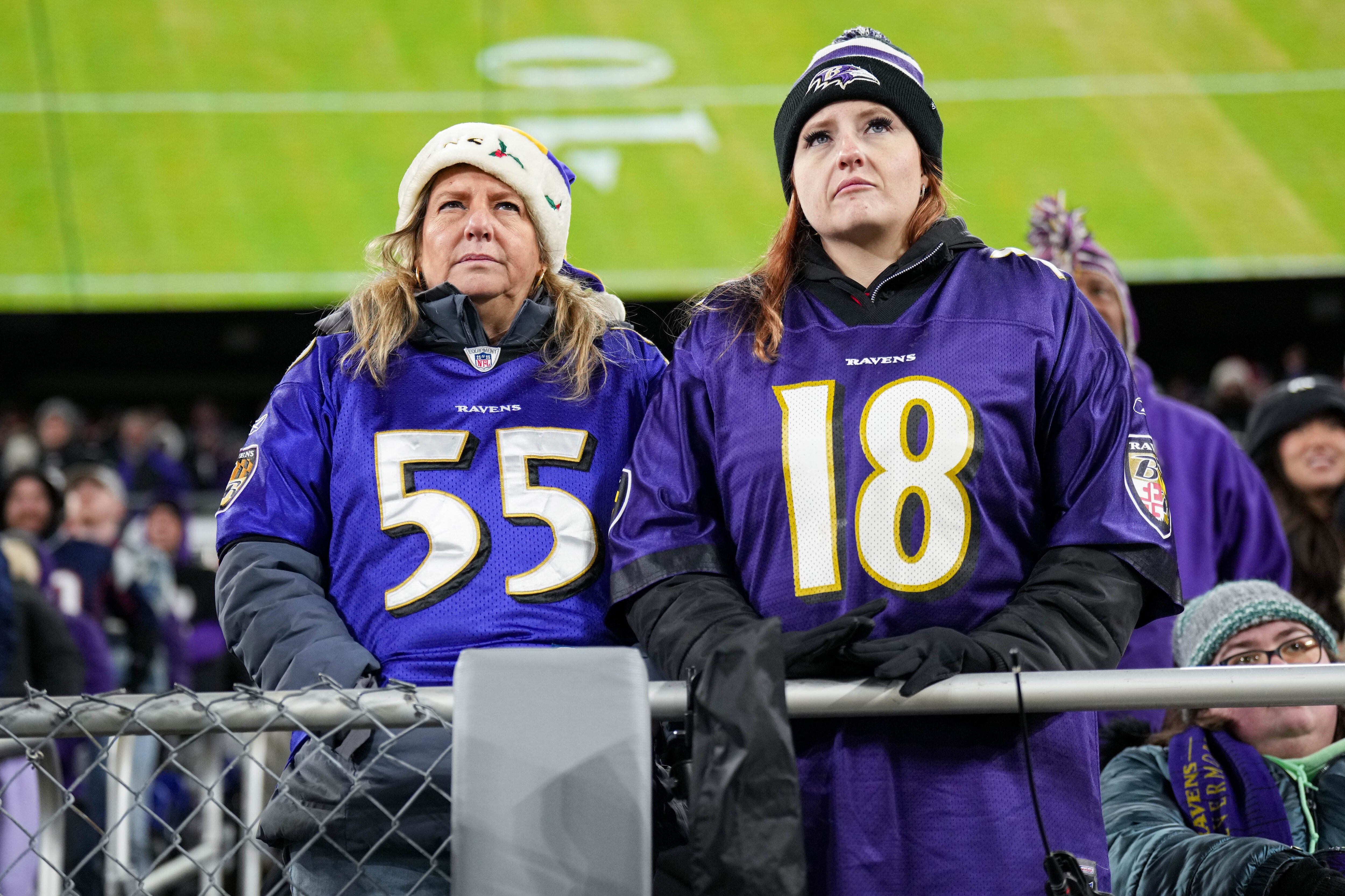 Ravens fans saw the team’s playoff chances grow dimmer with a loss on Sunday night.