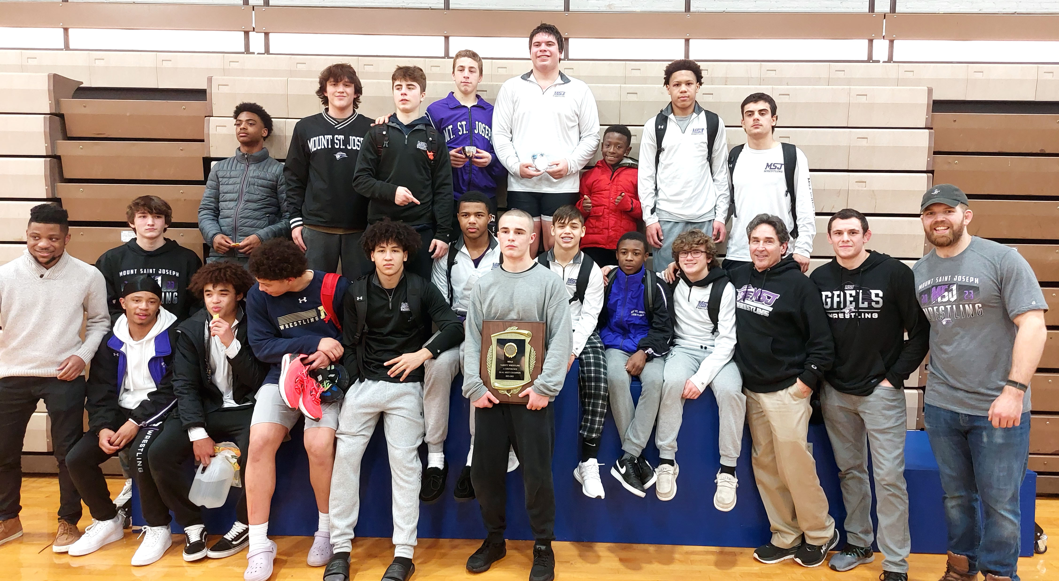 The Mount St. Joseph Gaels claimed the championship plaque once again with a dominant performance at Saturday's MIAA Wrestling Tournament.