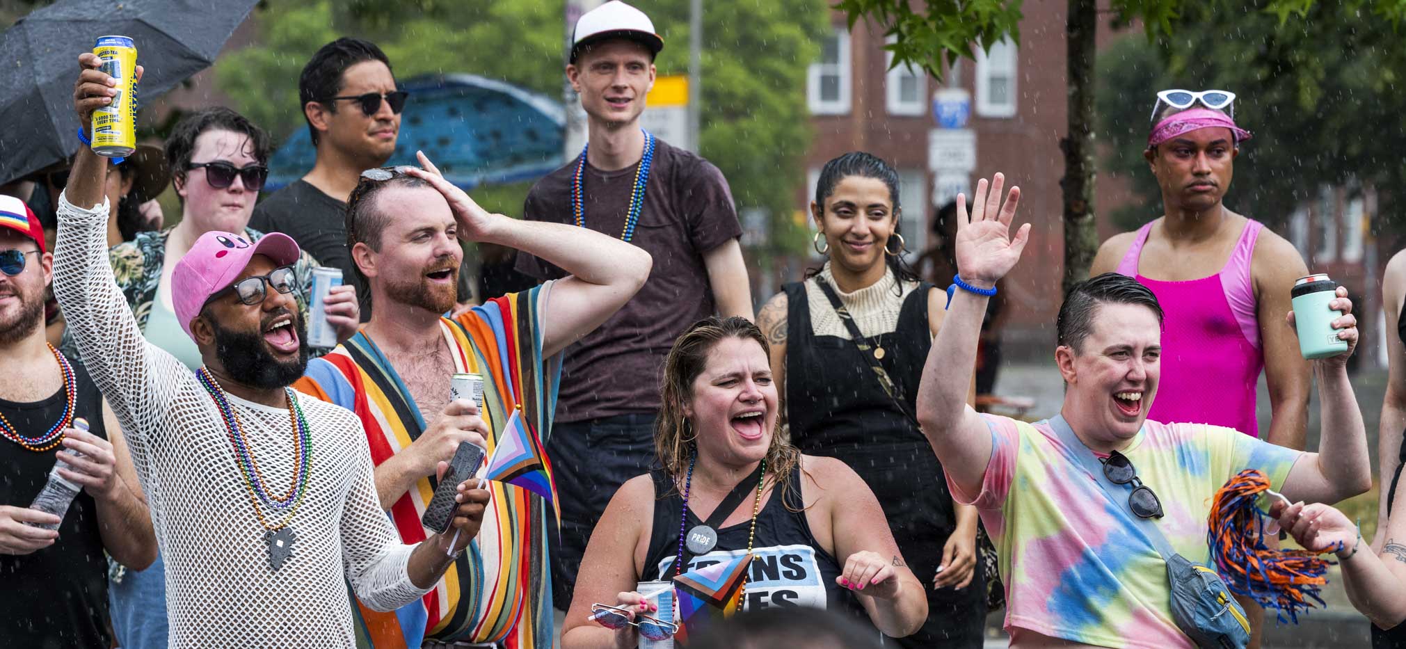 Rain didn't bother parade attendees at Baltimore Pride on June 24, 2023.