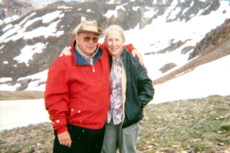 Carl Thistel and his wife Georgia “Jerrie” Woke during a trip they went on after he retired to The Durango Silverton Railroad in Colorado.