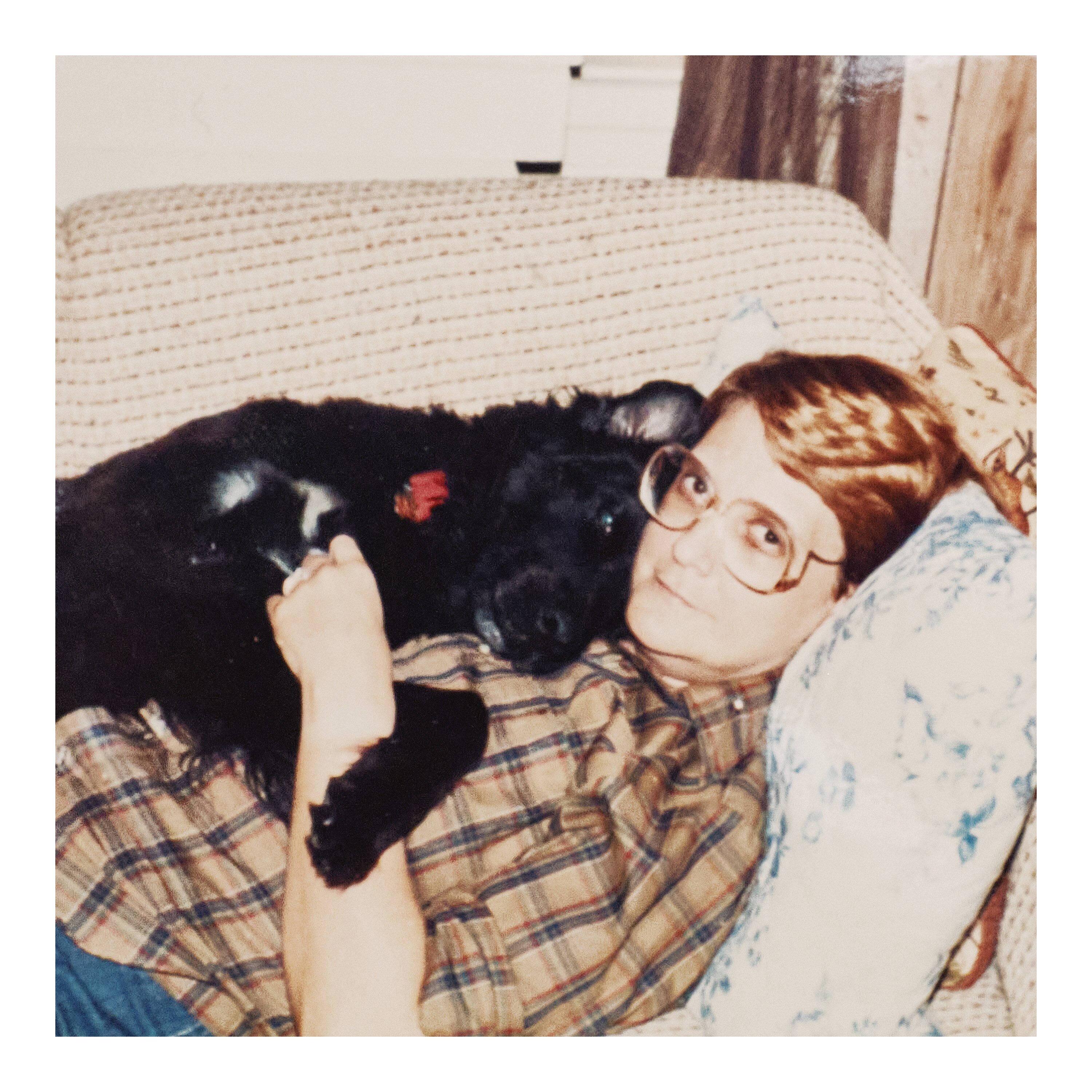 Elizabeth Kirk-Anderson, an avid animal lover, with one of her many beloved pets.