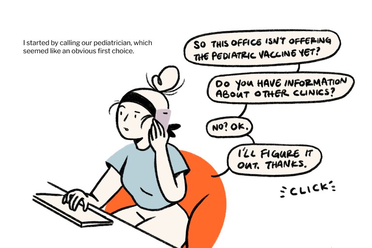 I called our pediatrician, but they didn't offer the pediatric vaccine.