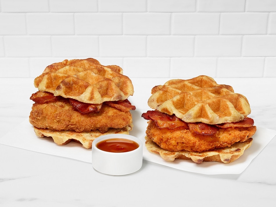 Chick-fil-A is testing a chicken and waffle sandwich at some restaurant locations in Maryland.