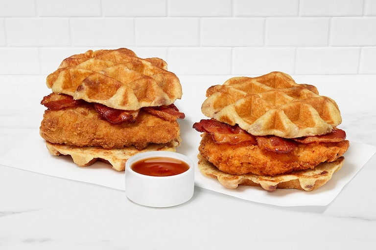 Chick-fil-A is testing a chicken and waffle sandwich at some restaurant locations in Maryland.