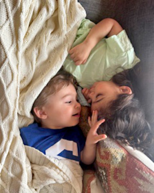 Carmen Akras’s hobbies as a toddler included trying on her mother’s shoes, playing princess and covering her brother Albie— 14 months younger— with sticky hugs.
