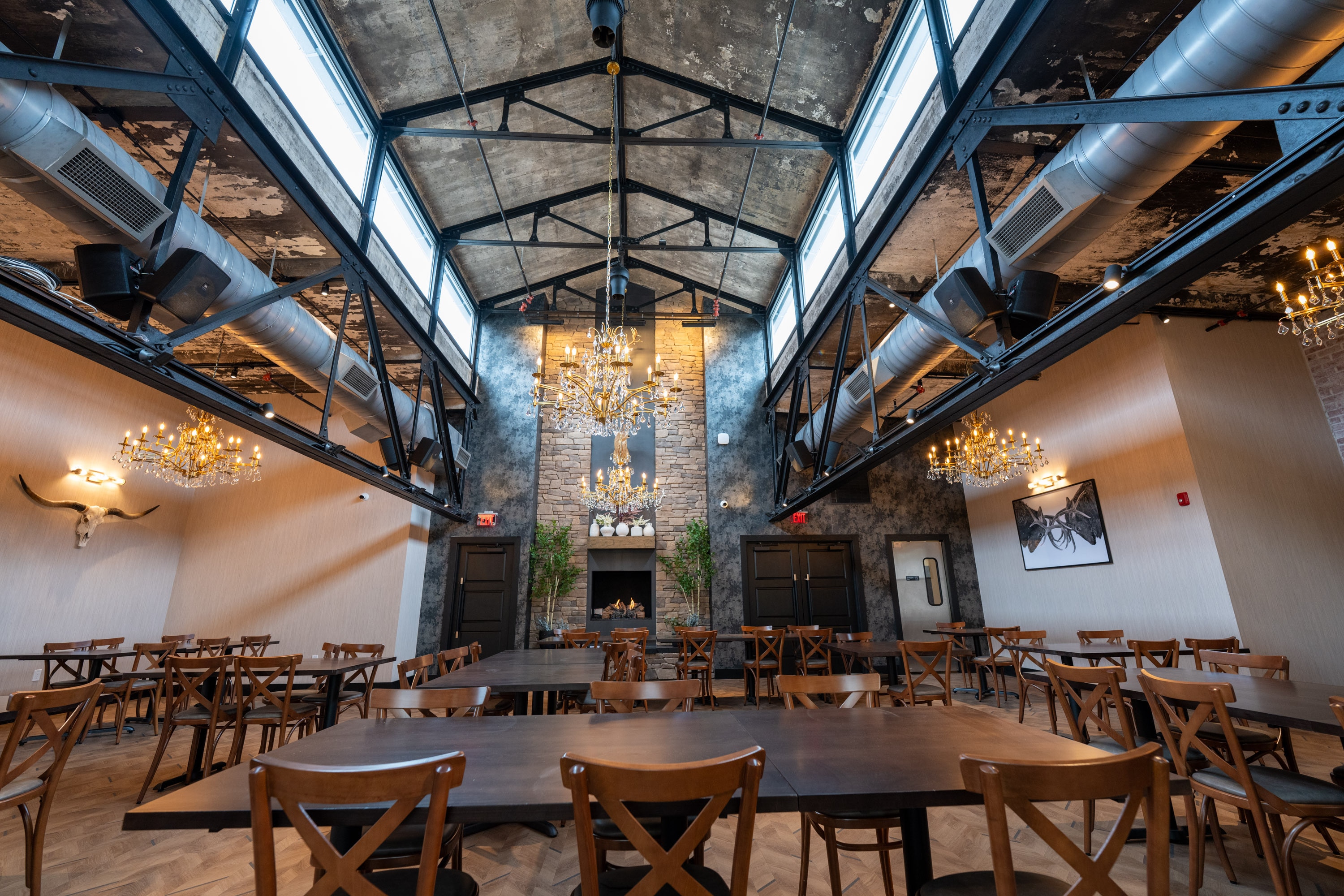 The Barn and Lodge opens Tuesday in the Hampden Rotunda after two years of delays.