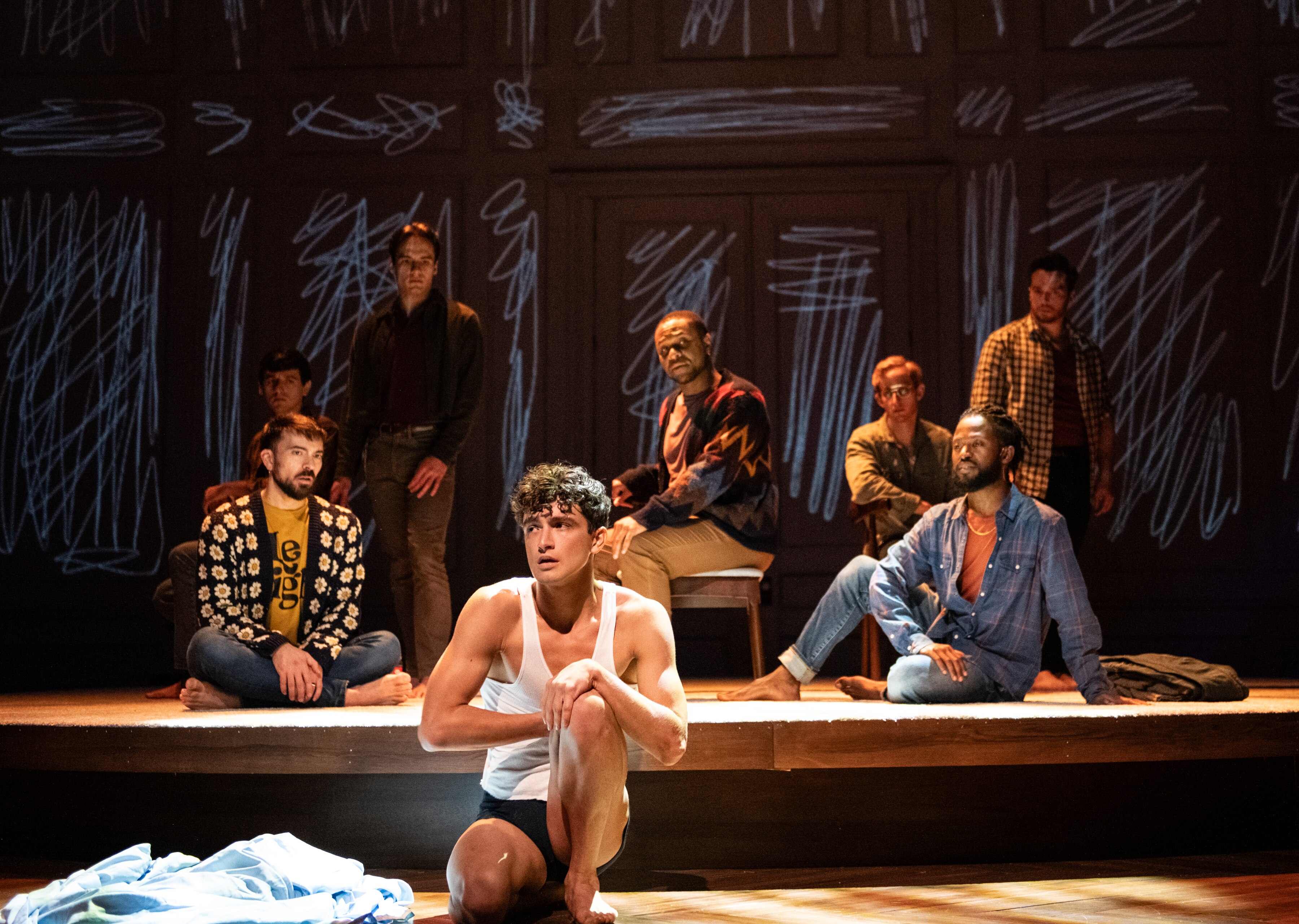 HANDOUT: The cast of Round House Theatre's production of "The Inheritance," which runs through Nov. 2. (Margot Schulman)