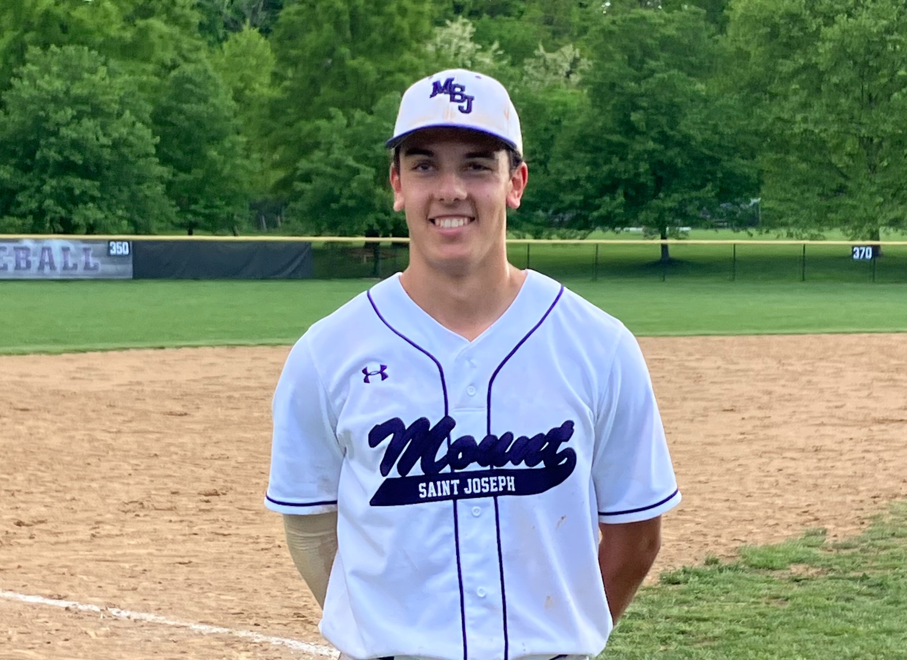 Jack Bahouth delivered in the clutch for Mount St. Joseph Friday afternoon. The senior's RBI single in the bottom of the seventh gave the Gaels a 5-4 victory over No. 9 John Carroll in a key MIAA A Conference baseball game in Southwest Baltimore.