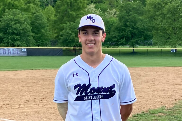 Jack Bahouth delivered in the clutch for Mount St. Joseph Friday afternoon. The senior's RBI single in the bottom of the seventh gave the Gaels a 5-4 victory over No. 9 John Carroll in a key MIAA A Conference baseball game in Southwest Baltimore.