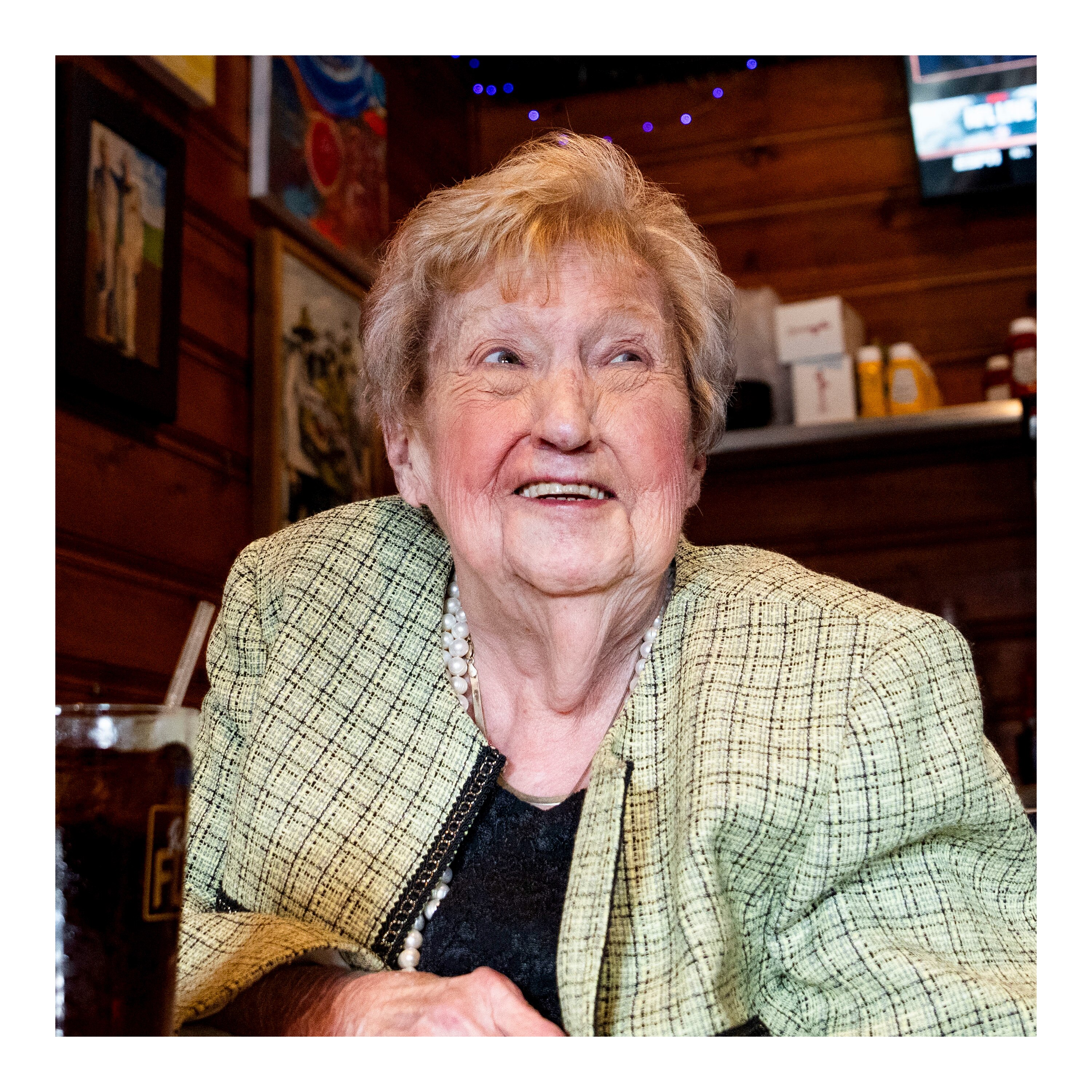 Peggy Bailey has been waiting tables in Catonsville since 1967. She will retire soon from Jennings Cafe, where she is pictured here sitting in "Peggy's Parlor", a sectioned off room where her longtime section sits. October 30, 2023