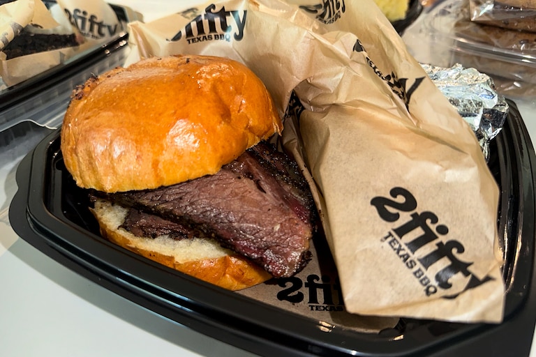 The Wagyu brisket sandwich is one of many menu items that landed 2Fifty BBQ as a finalist for Hottest Sandwich of the Year.