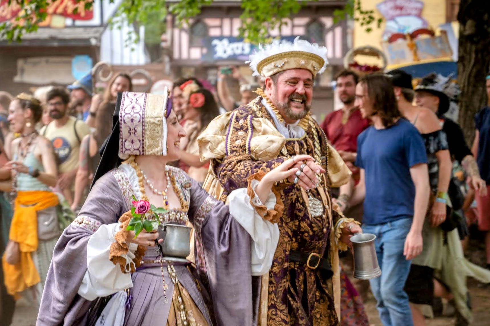 Fred Nelson and Laurie Simonds return to the Maryland Renaissance Festival this year as Henry VIII and Queen Jane Seymour. The festival runs from Aug. 25 through Oct. 20.