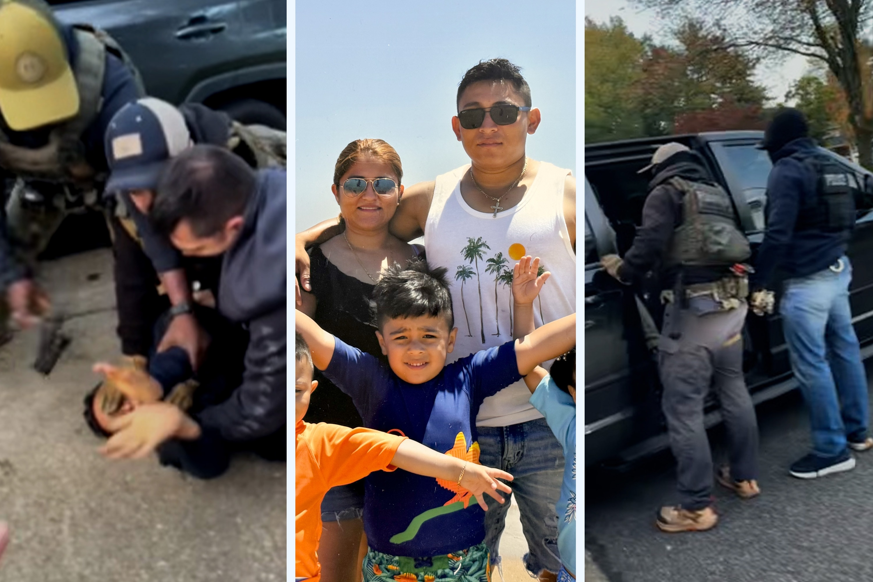 A Bowie man was arrested by ICE in front of his wife, Dania, and their children.