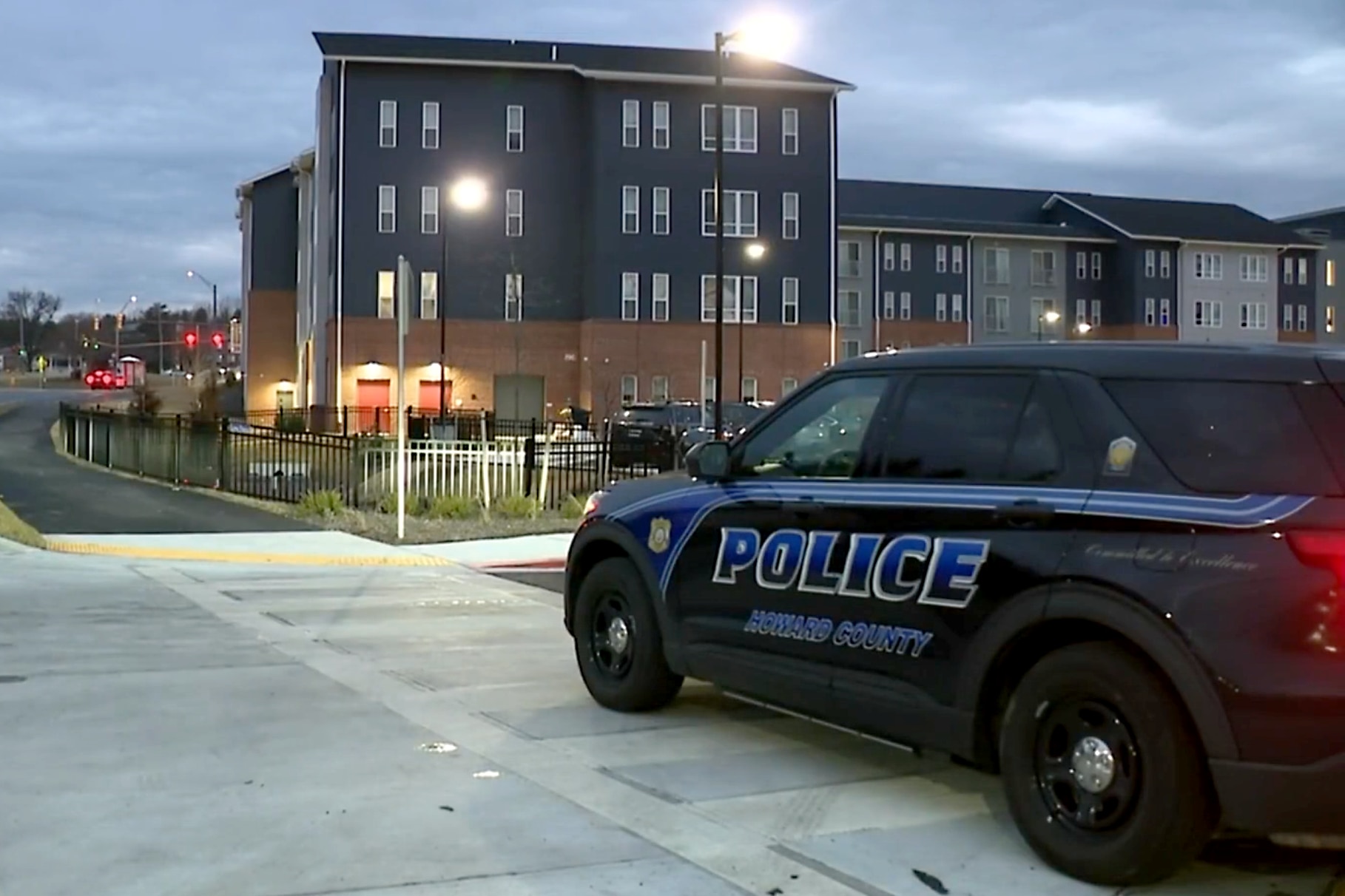 Howard County Police shot a man outside a Columbia apartment building and he was declared dead shortly after, according to a department release.