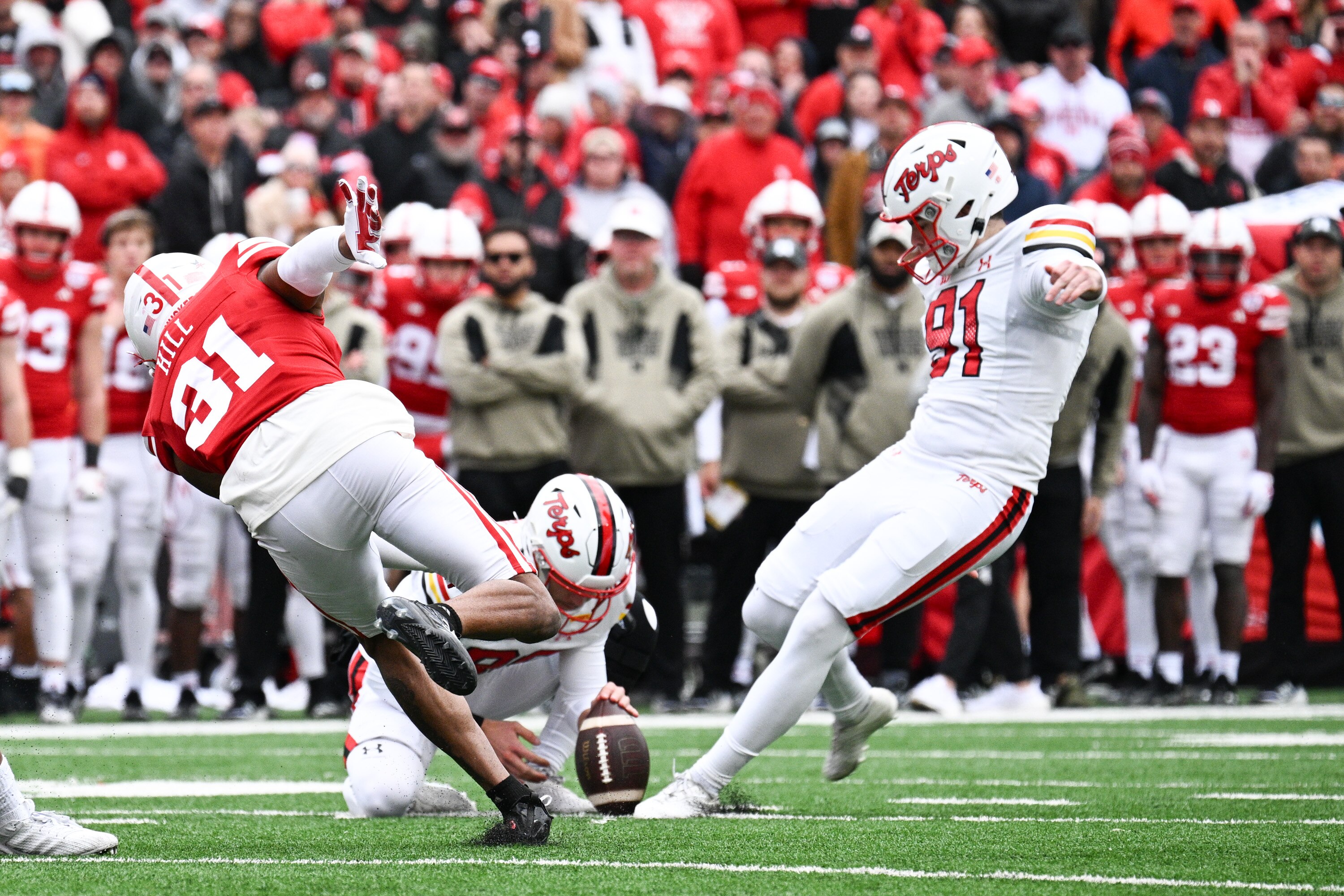 Jack Howes made the tying and game-winning field goals in the fourth quarter Saturday as Maryland won 13-10 at Nebraska.
