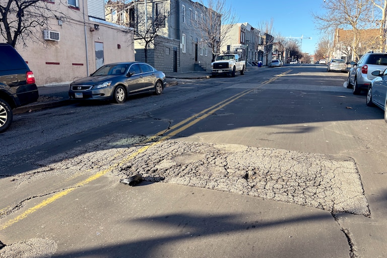 The City listed this segment of McElderry Street near John’s Hopkins Hospital as resurfaced earlier this year.