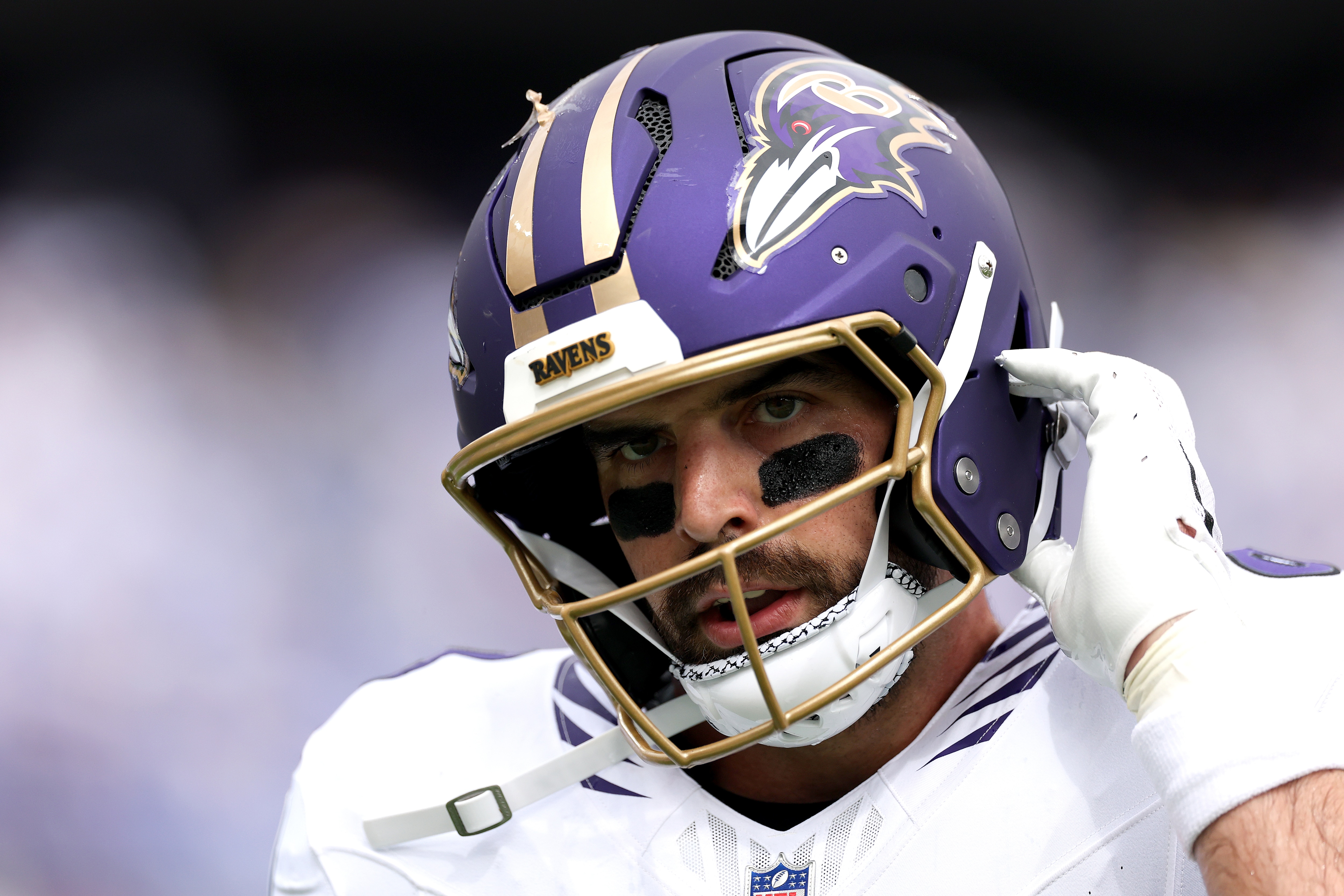 Ravens tight end Mark Andrews reacts against the New Orleans Saints in Week 2.